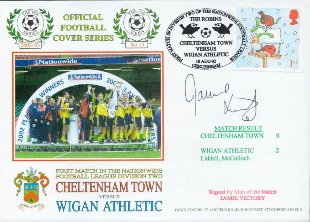 Lot 379: Cheltenham Town V Wigan Athletic 2002 Dawn Official...