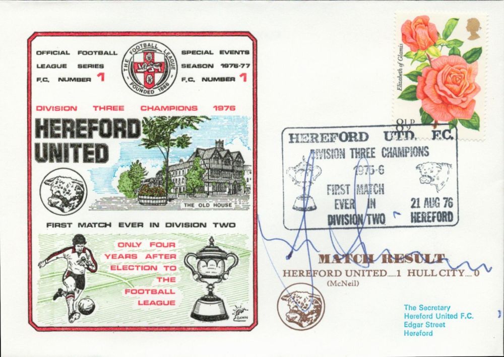 Lot 385: Hereford United V Hull City 1976 Dawn Official...