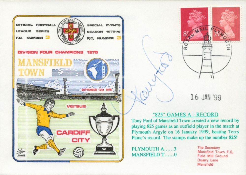 Lot 394: Plymouth V Mansfield 1999 Dawn Official Football First...