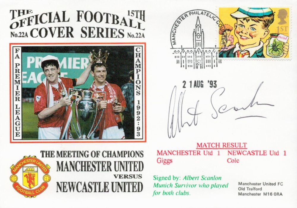 Lot 395: Manchester United V Newcastle United 1993 Dawn Official...