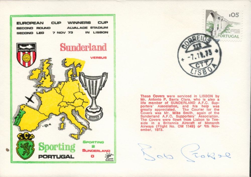 Lot 398: Sunderland V Sporting Lisbon 1973 Dawn Official Football...