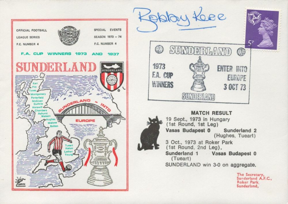 Lot 400: Sunderland V Vasas 1973 Dawn Official Football First...