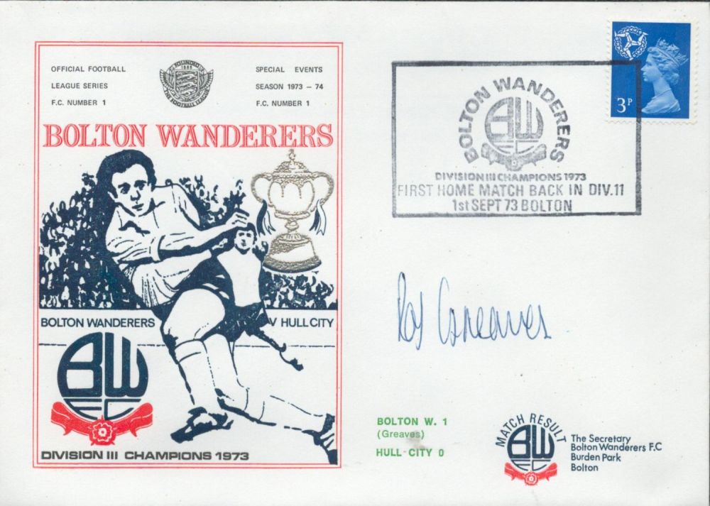 Lot 402: Bolton Wanderers V Hull City 1973 Dawn Official...