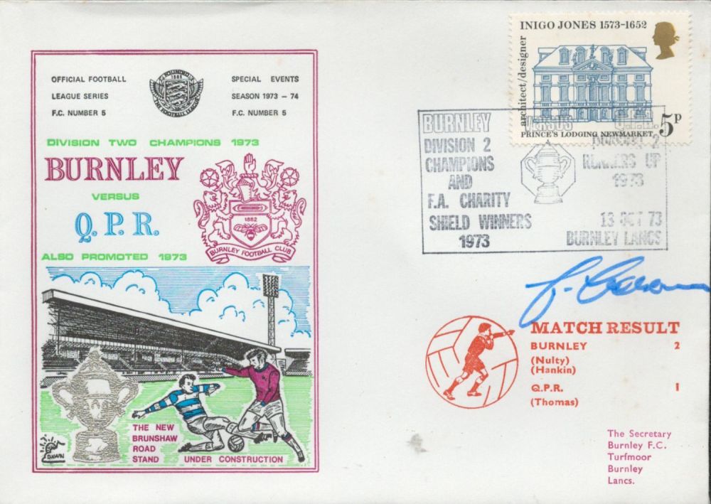 Lot 417: Burnley V Queens Park Rangers 1973 Dawn Official...