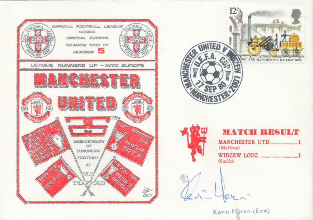 Lot 443: Manchester United V Widzew Lodz 1980 Dawn Official...