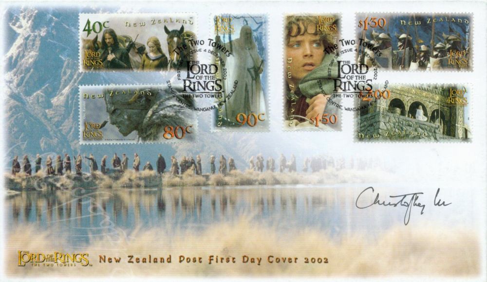 Lot 16: Christopher Lee signed Lord of the Rings New...