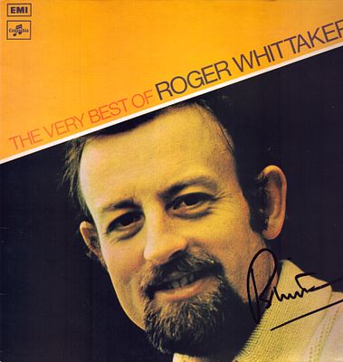 Roger Whittaker signed 12inch vinyl cover.