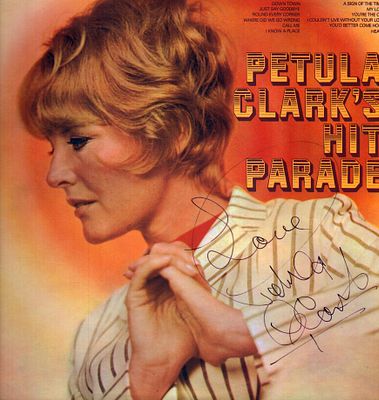 Petula Clark signed 12inch vinyl cover.
