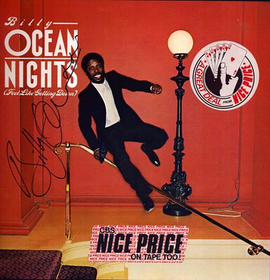 Billy Ocean signed 12inch vinyl cover.