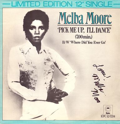 Melba Moore signed 12inch vinyl cover.