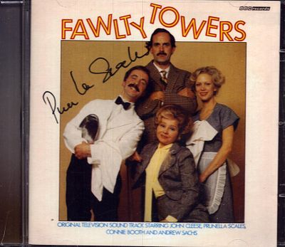 Prunella Scales signed Fawlty Towers soundtrack.