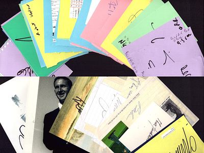 Golf signature collection. Includes names such as Goosen, Torrance, Clarke, Westwood and more. 