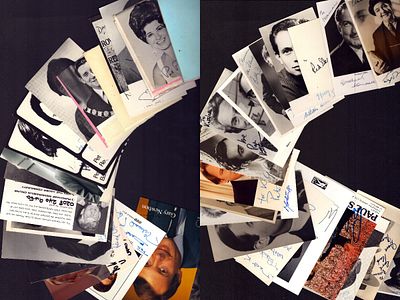 Entertainment signature collection. Includes names such as Roger Kitter, Lawrence 