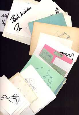 Entertainment signature collection. Includes names such as Stacey Keach, Paul Henry, Richard 