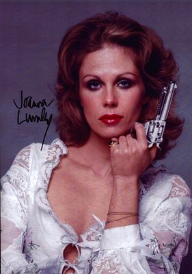 Joanna Lumley signed 12x8inch colour photo.