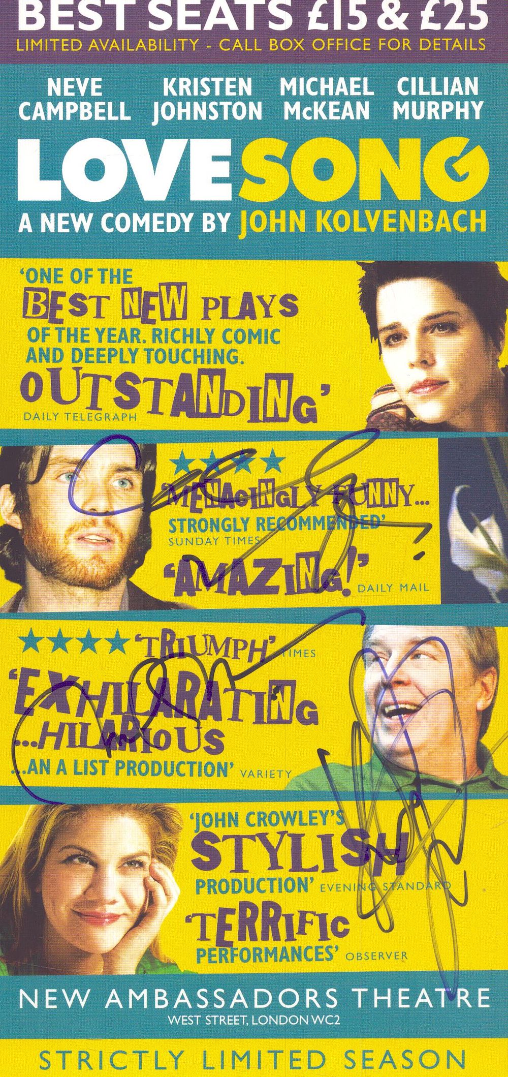 Lot 190: Cillian Murphy , Kristen Johnston and Michael McKean...