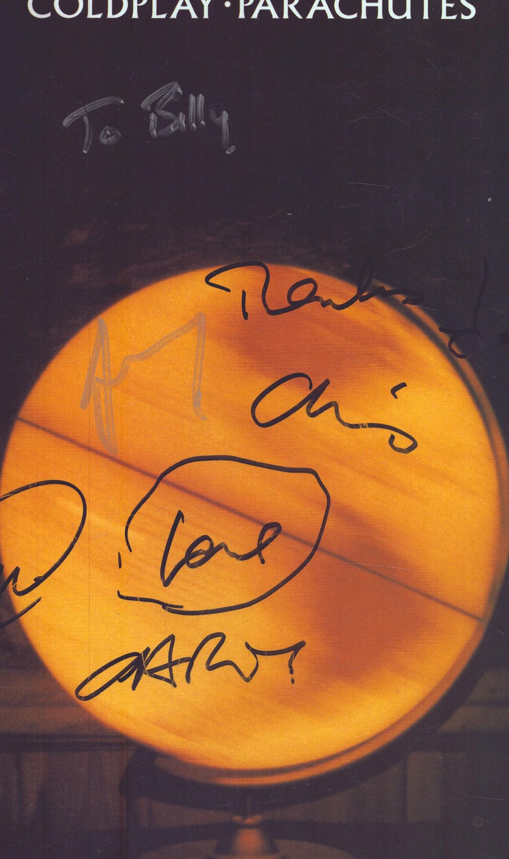 Lot 207: Coldplay Multi signed Chris Martin plus 2 others....