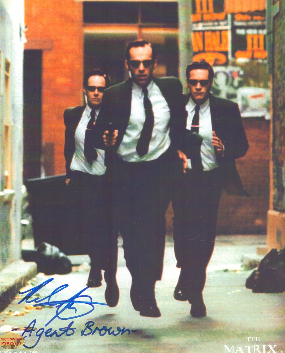 Lot 208: The Matrix Actor, Paul Goddard signed 10x8 colour...