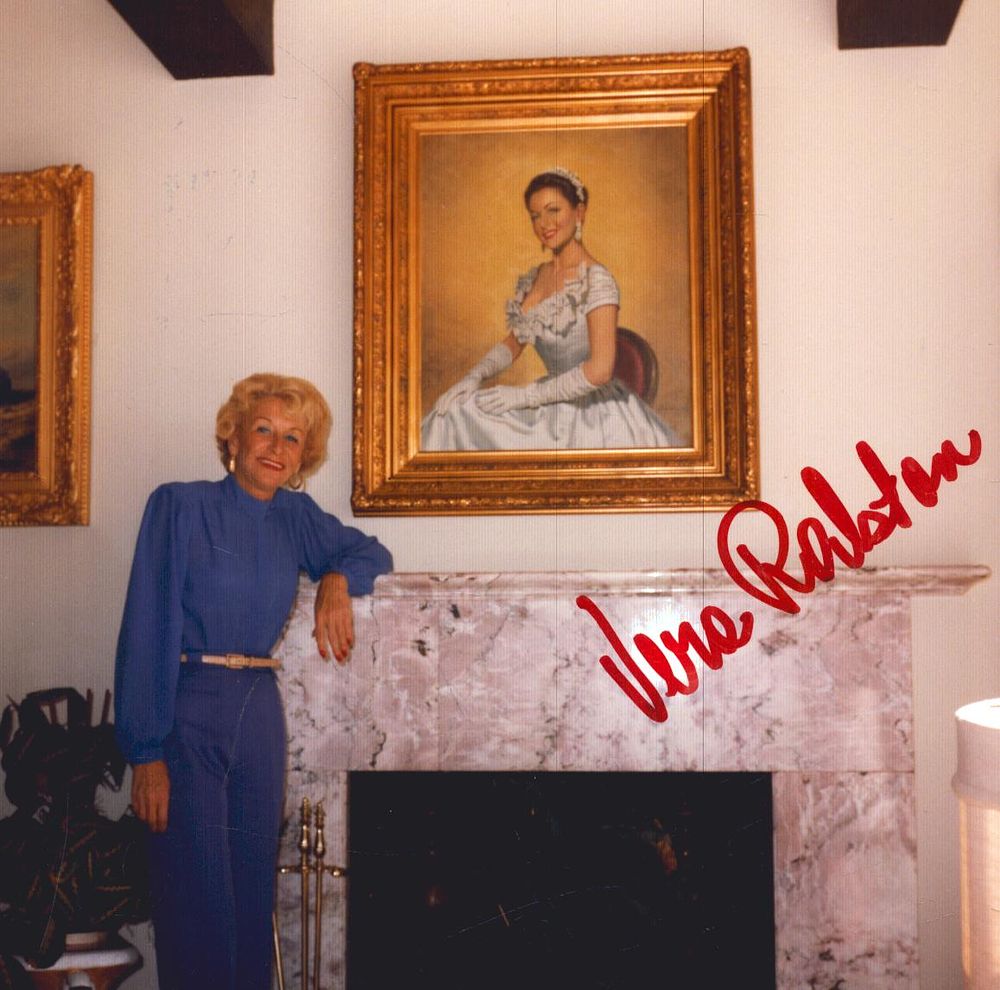 Lot 236: Vera Ralston signed 4x4 inch colour photo.