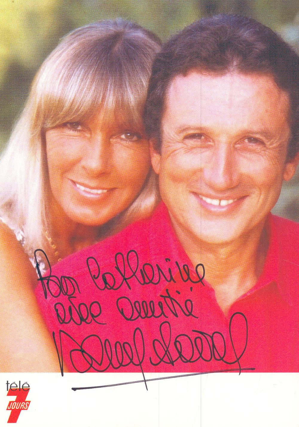 Lot 238: Dany Saval signed 6x4 inch colour photo. Dedicated.