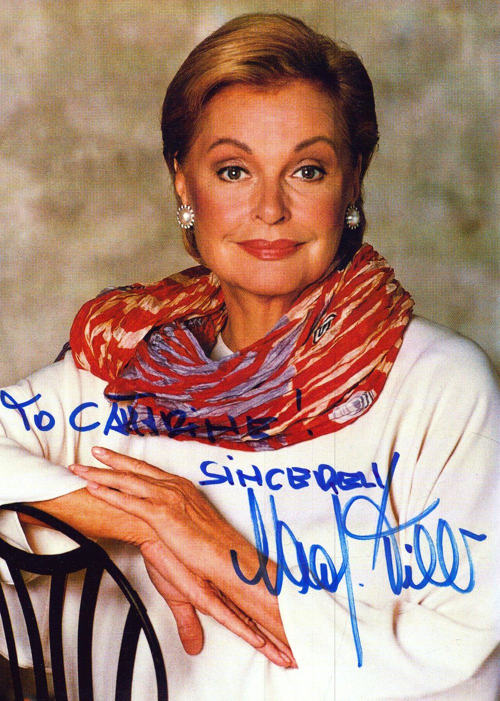 Lot 239: Nadja Tiller signed colour photo postcard.
