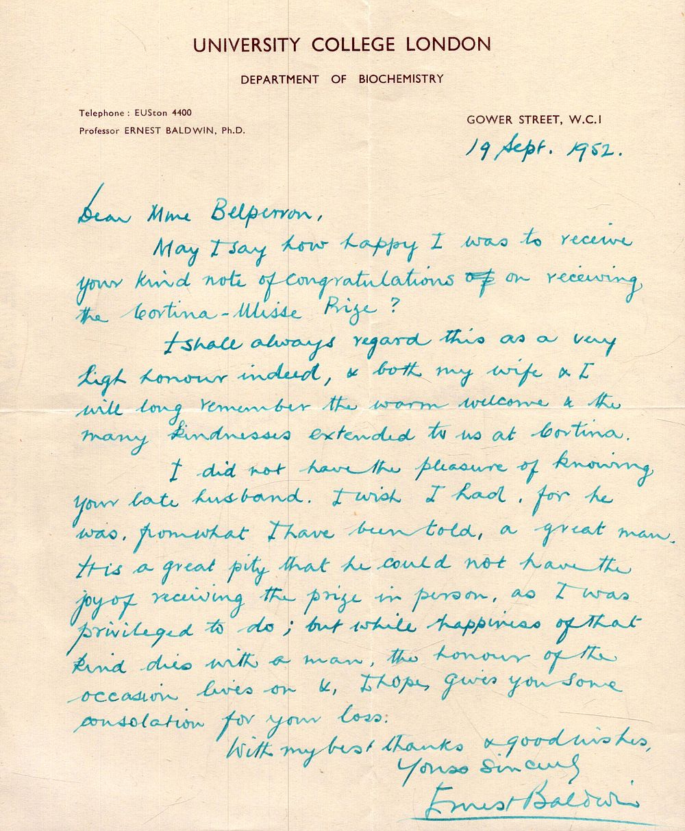 Lot 250: Ernest Baldwin ALS. Comes with Wikipedia page. Baldwin...