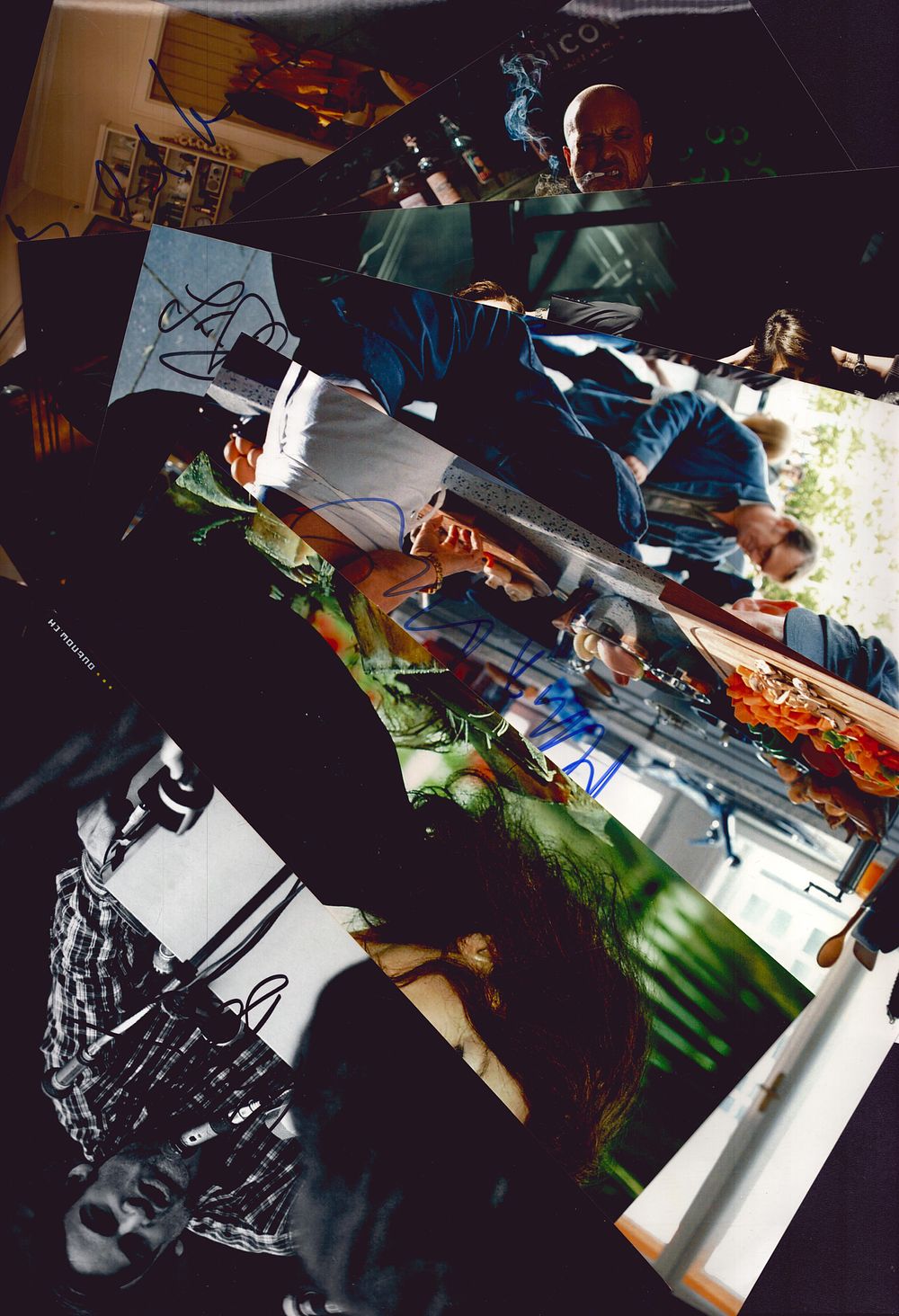 Lot 266: Collection of 9 photos signed by Christian Berkel,...