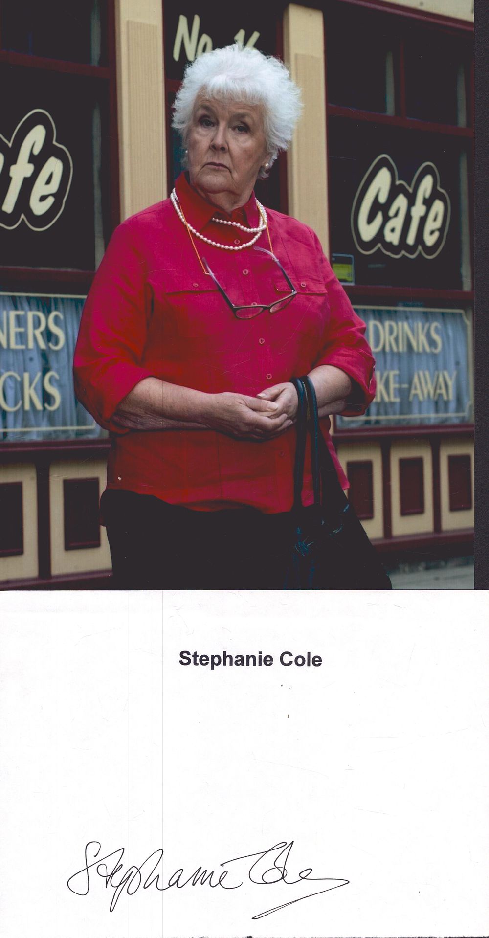 Lot 272: Stephanie Cole signed signature piece with 10x8 photo...