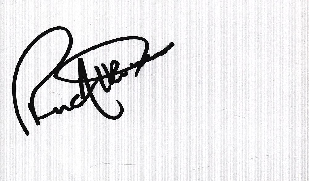 Lot 305: Ron Atkinson signed 5x3 inch white card.