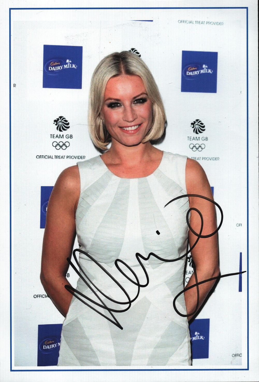 Lot 306: Denise van Outen 8x5.5 inch signed promo colour...