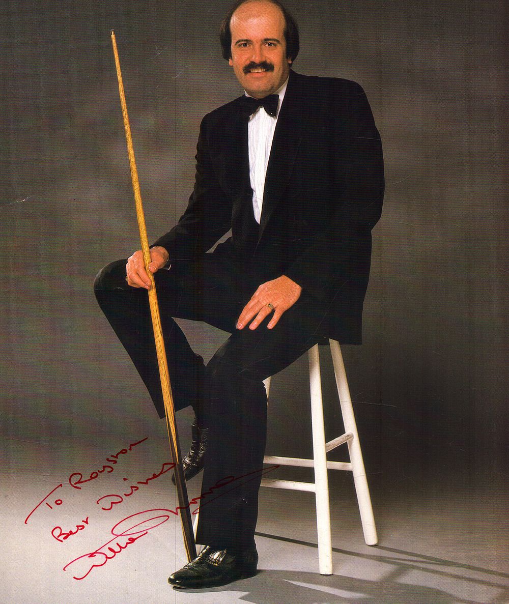 Lot 313: Willie Thorne signed photo image, approx. 10x8, DEDICATED.