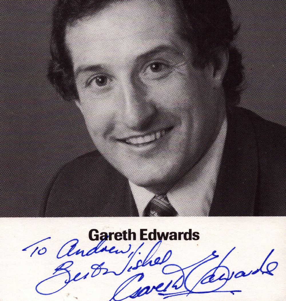 Lot 332: Gareth Edwards 5x4 approx. black and white photo...