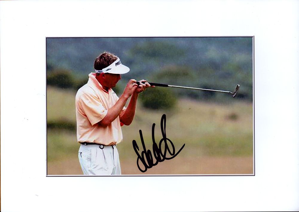 Lot 345: Stuart Appleby signed 10x8 colour photo.