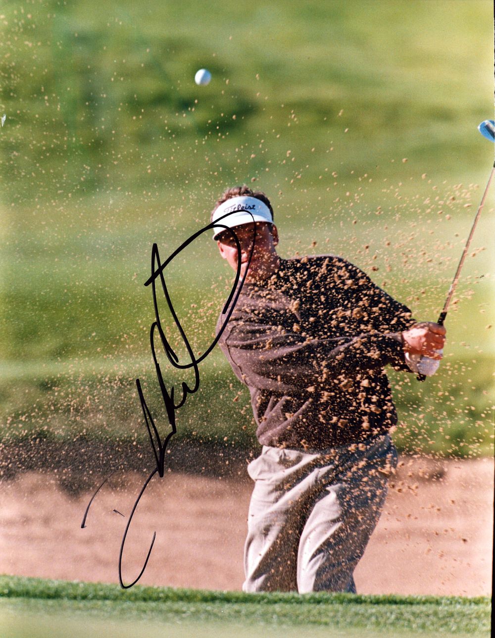 Lot 350: Darren Clarke signed 10x8 approx. colour photo.