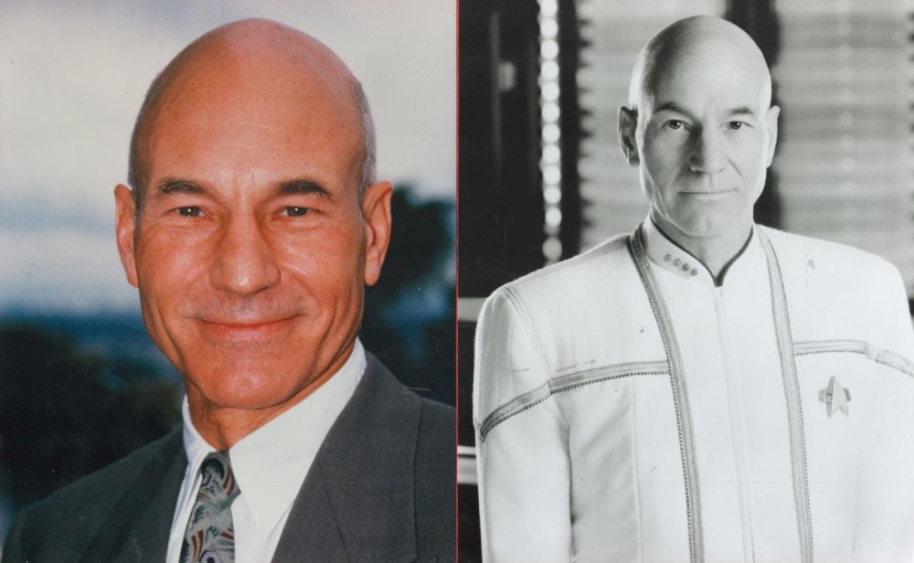 Lot 63: Patrick Stewart signed 6x4 Star Trek colour promo...