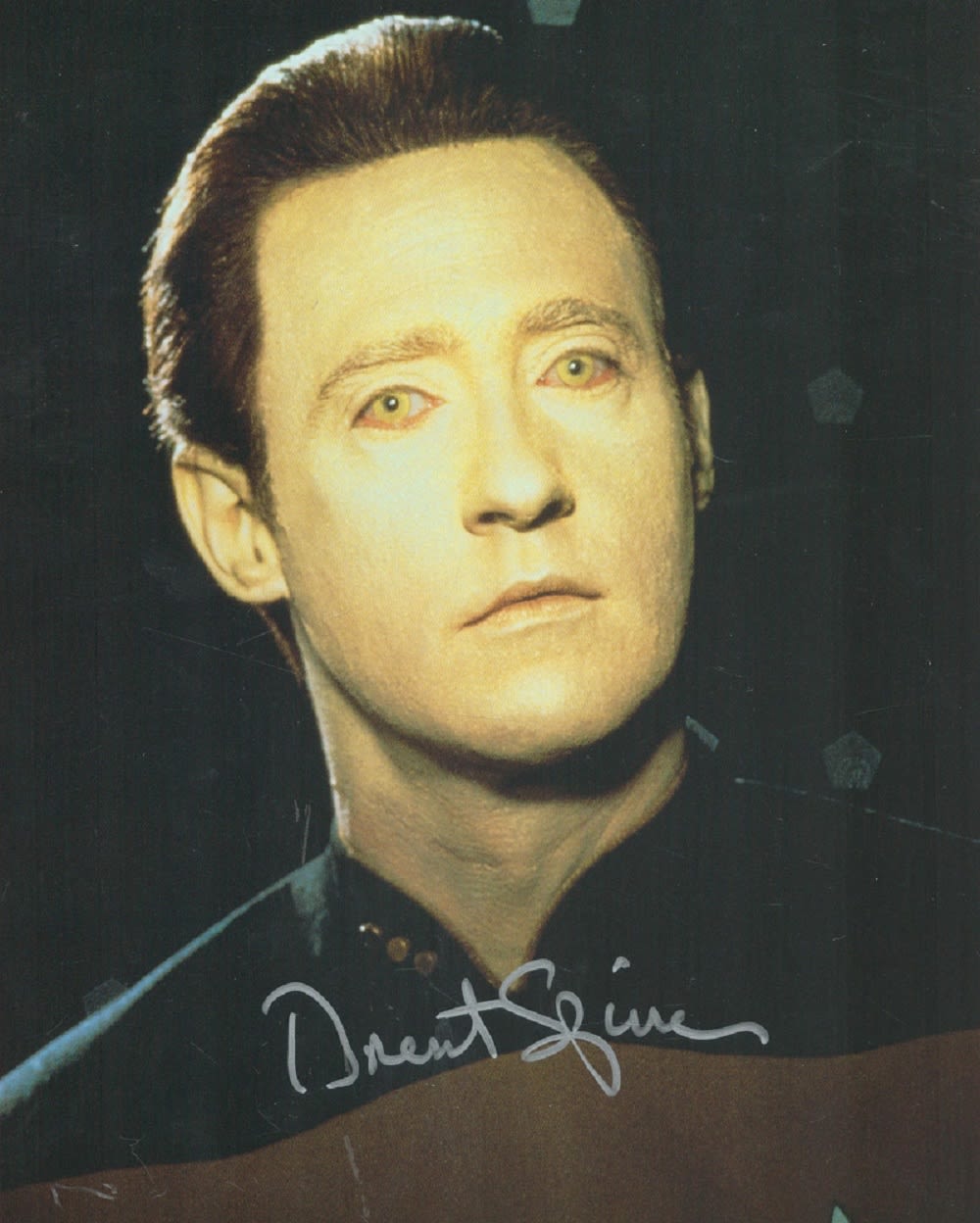 Lot 65: Brent Spiner signed 10x8 Star Trek colour photo....