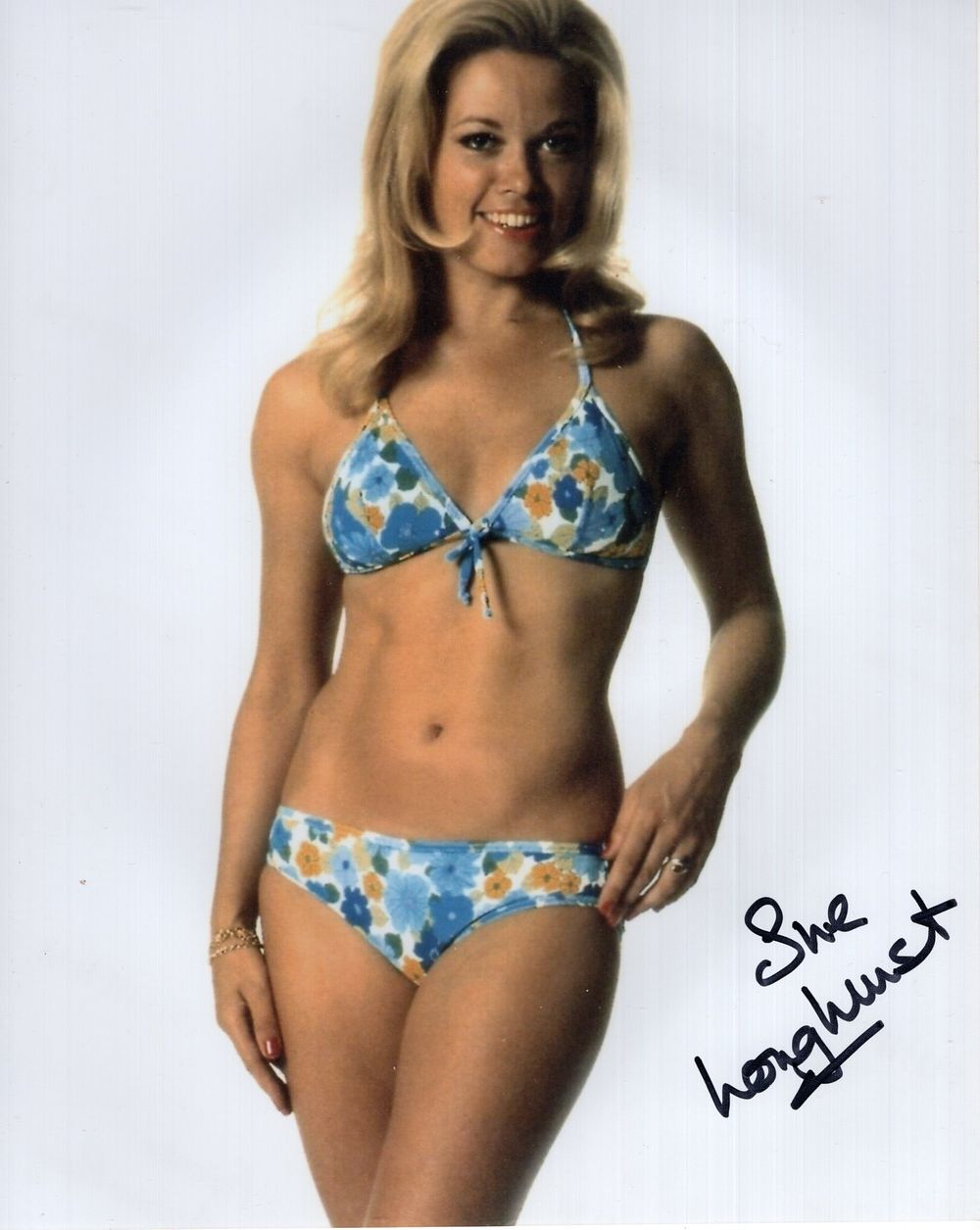 Lot 406: Hammer Horror movie actress Sue Longhurst signed sexy...