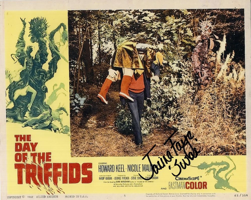 Lot 408: The Day of the Triffids colour 8x10 movie...