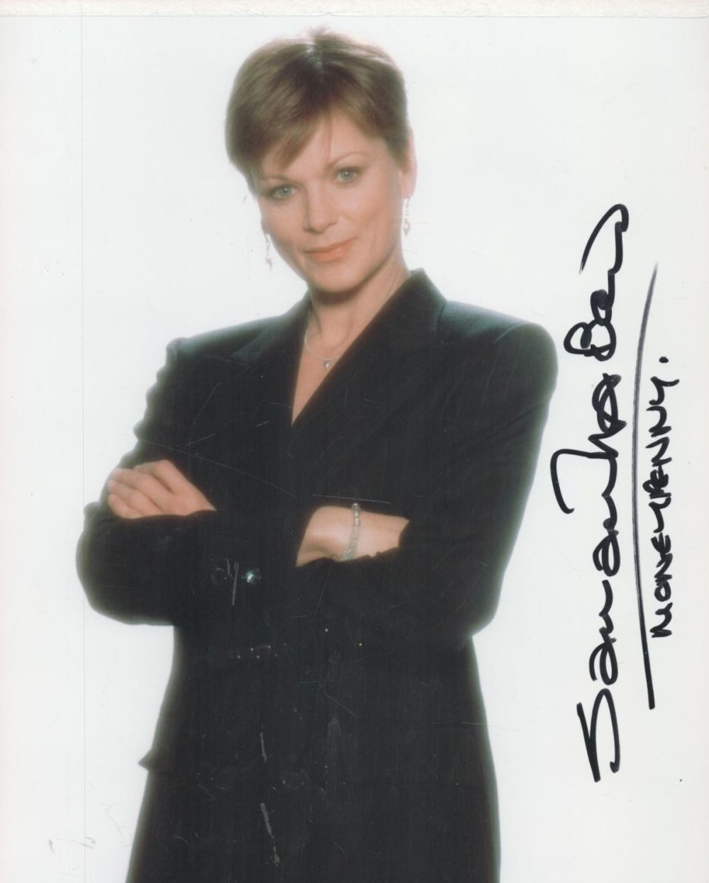 Lot 71: Samantha Bond signed 10x8 James Bond colour photo...