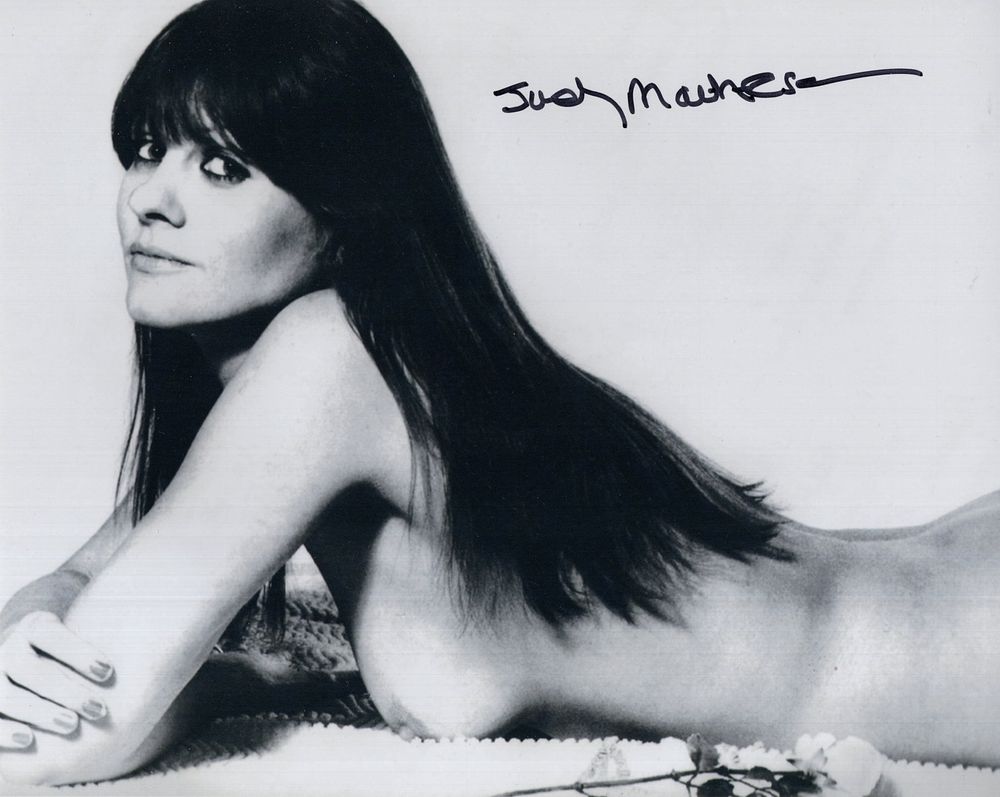 Lot 490: Hammer Horror movie actress Judy Matheson signed sexy...