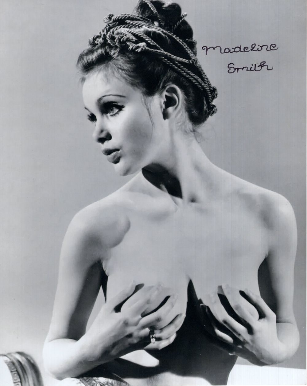 Lot 491: 007 Bond girl Madeline Smith signed sexy topless...