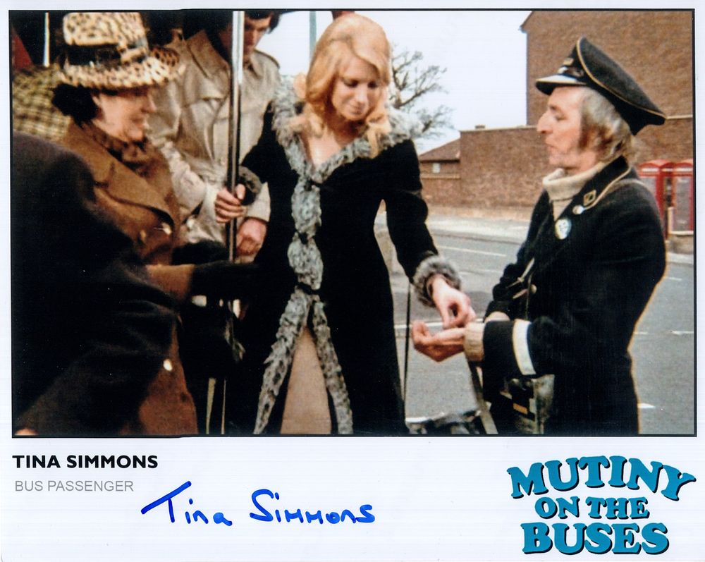 Lot 493: Mutiny On the Buses comedy movie colour 8x10...