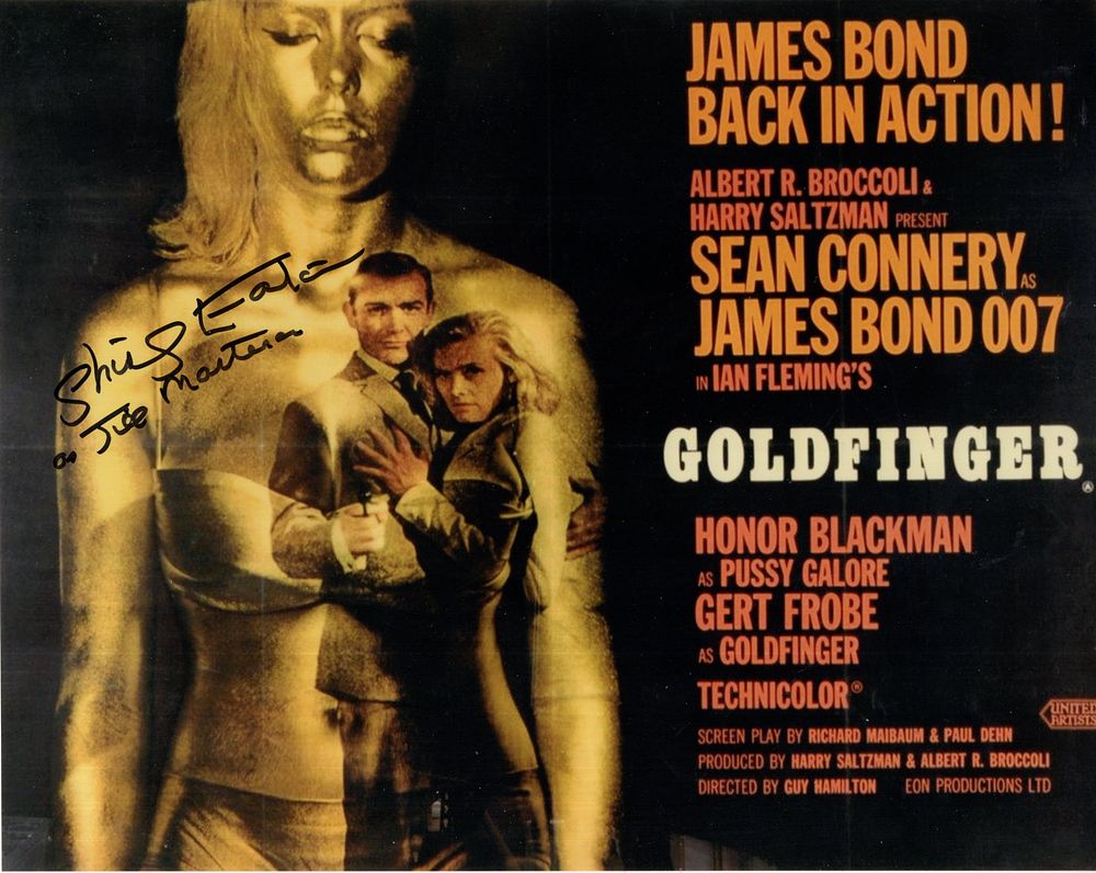 Lot 525: 007 James Bond movie Goldfinger colour 8x10 movie...