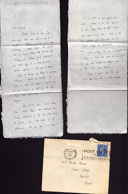 Kenneth Clark (Art Historian) single page ALS to Frederick Ashton with original mailing envelope.