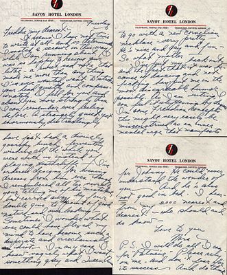 Nora Kaye (American Ballerina) fantastic 7 page letter to Frederick Ashton dated 1946.