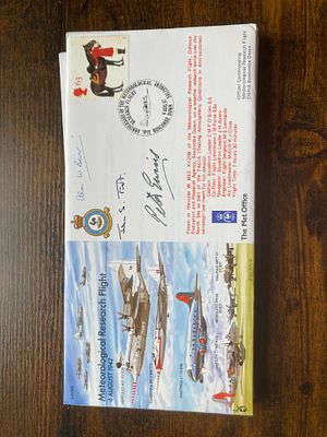RAF Flown Alan W Brewer, John S Foot and Peter Ewins signed 55th ann Meteorological Research 