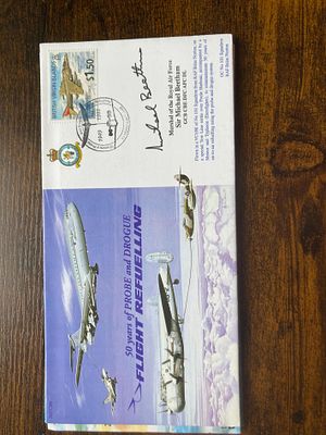 Marshall of the RAF Sir Michael Beetham signed 50 years of Probe and Drogue Flight Refuelling 