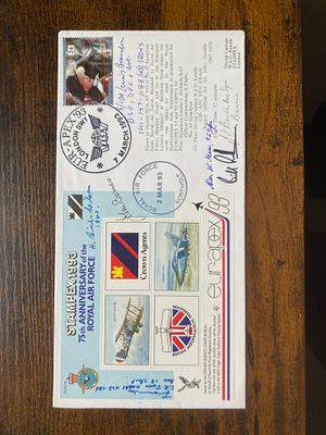 WW2 Battle of Britain Multiple signed cover. Includes Sir John Harris, John Barnes, H. 