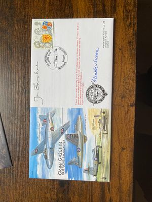 WW2 Battle of Britain RARE Sq Ldr Jan Zura Zurakowski and Harold Moon signed 50th ann Gloster 