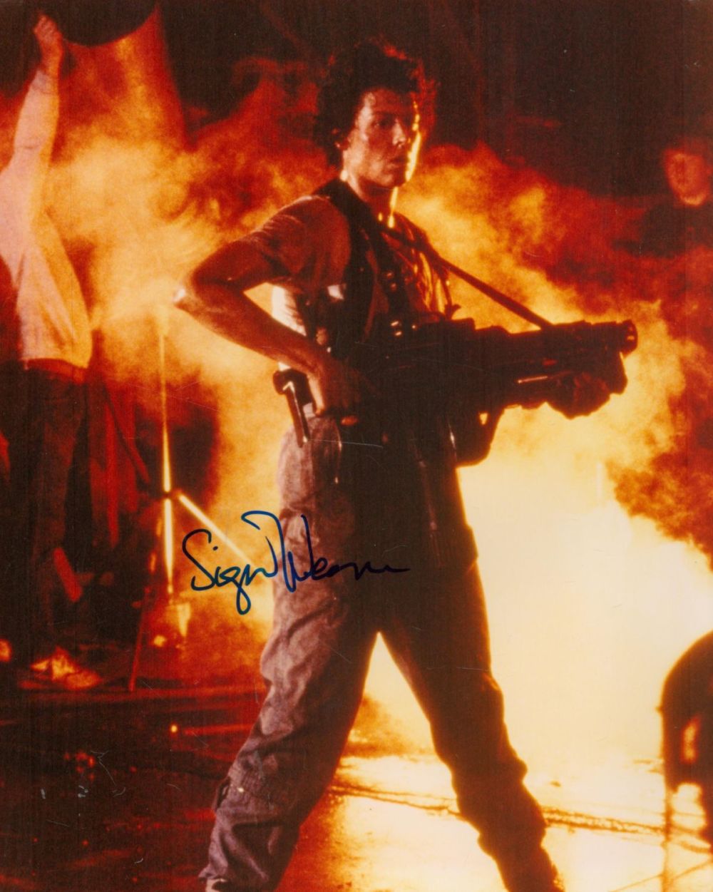 Lot 123: Sigourney Weaver signed Alien 10x8 colour photo. Good...